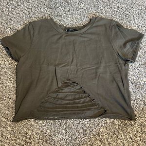 Forever 21 Cropped Tee Size L